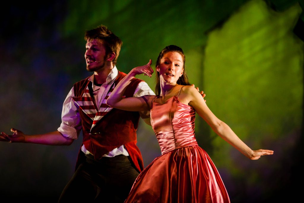 Dancers in Red Riding Hood. Credit John Bishop